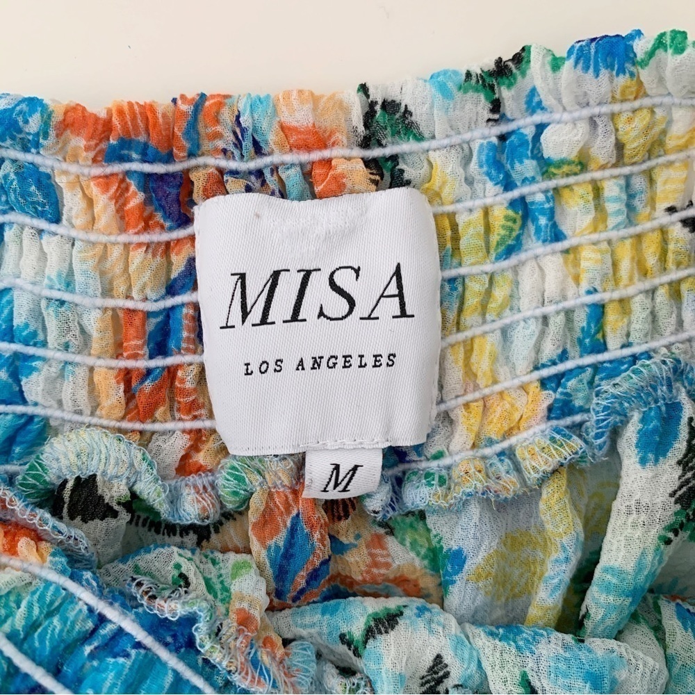 MISA Los Angeles Oasis Floral Smocked Skirt Medium - Picture 4 of 7